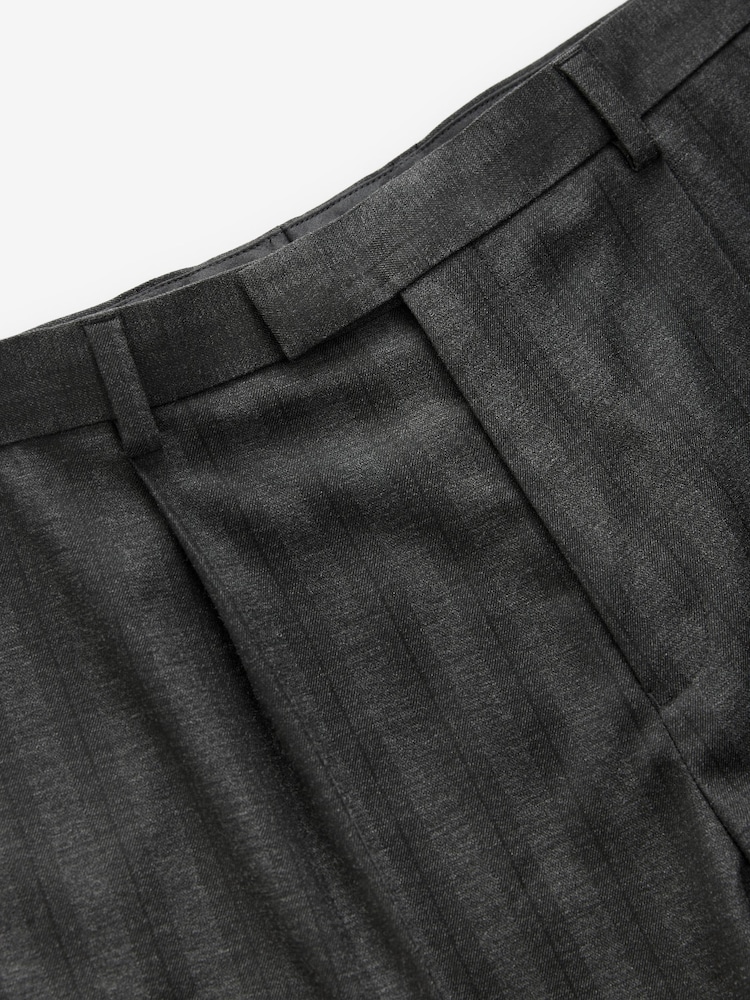 Black EDIT Stripe Suit Trousers - Image 6 of 6