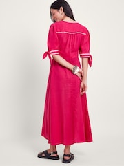 Monsoon Pink Lita Ric Rac Dress - Image 3 of 5