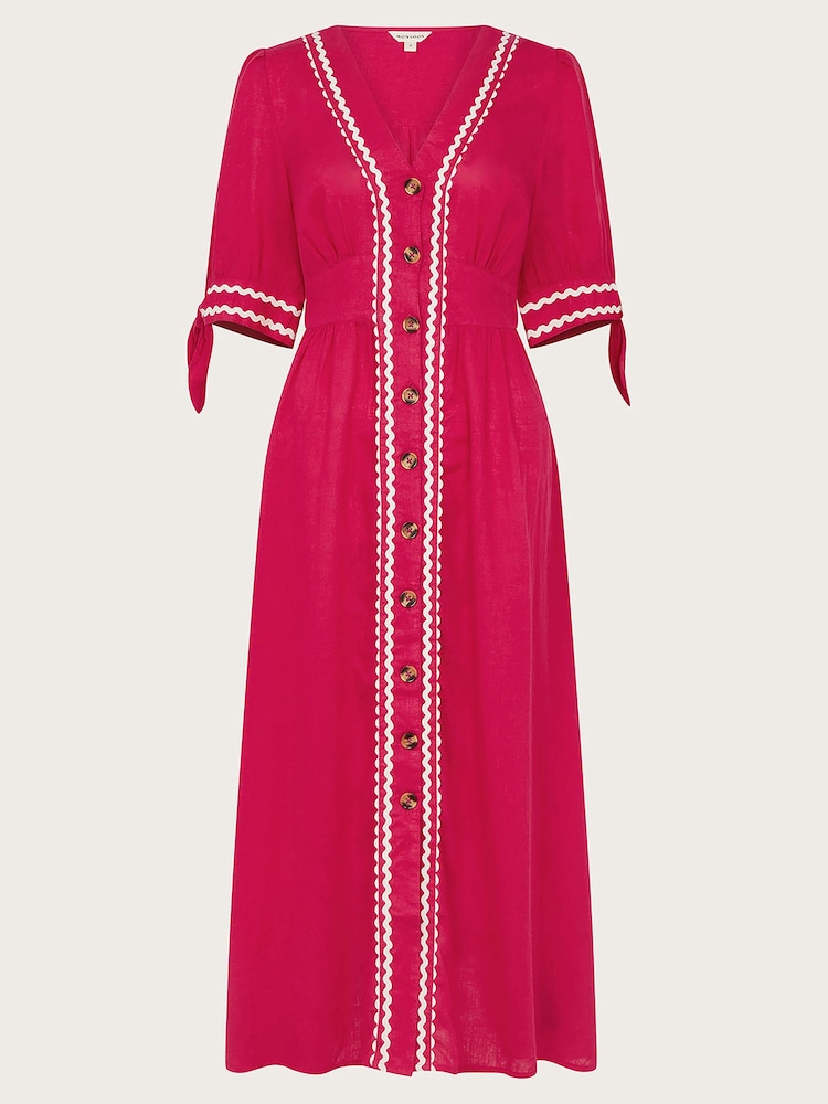 Monsoon Pink Lita Ric Rac Dress - Image 5 of 5