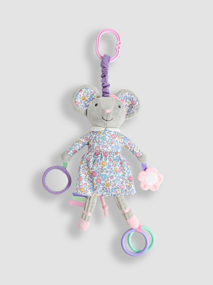 JoJo Maman Bébé Pink Mouse Activity Toy - Image 1 of 2