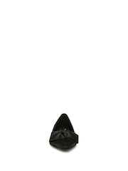Negro - Naturalizer Havana-Bow Wide Fit Leather Ballet Flat Shoes - Imagen 3 de 6