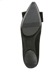 Negro - Naturalizer Havana-Bow Wide Fit Leather Ballet Flat Shoes - Imagen 6 de 6