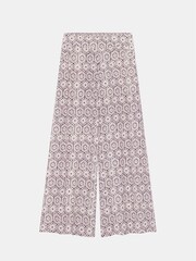 Mint Velvet Cream Print Wide Trousers - Image 6 of 8