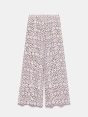 Mint Velvet Cream Print Wide Trousers - Image 7 of 8