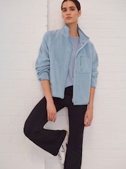 Pale Blue Active Supersoft Sports Fleece Jacket - Image 1 of 9