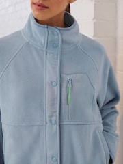 Pale Blue Active Supersoft Sports Fleece Jacket - Image 6 of 9
