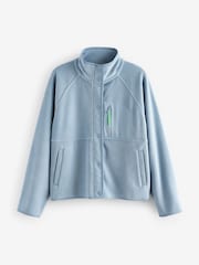 Pale Blue Active Supersoft Sports Fleece Jacket - Image 7 of 9