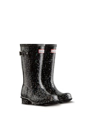 Negro con purpurina - Hunter Kids Big Original Nebula Wellies - Imagen 2 de 4
