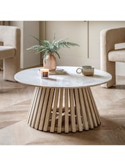 Gallery Home Natural Oujda Marble Coffee Table - Image 1 of 5