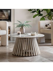 Gallery Home Natural Oujda Marble Coffee Table - Image 2 of 5