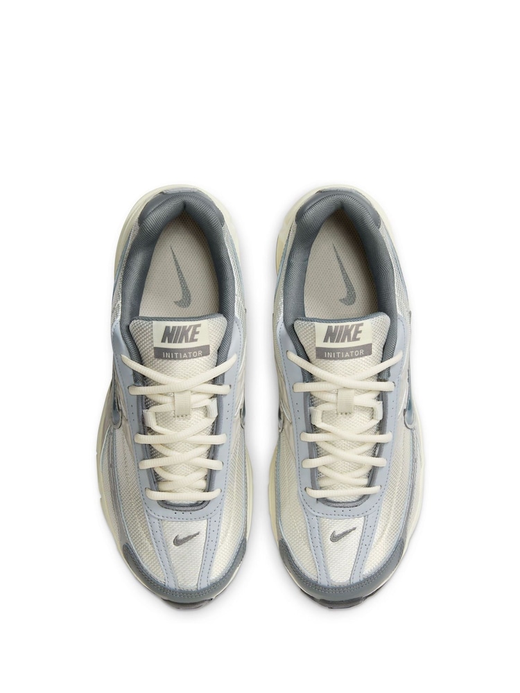 Nike White/Grey Initiator Trainers - Image 7 of 9