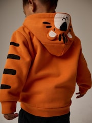 Orange Tiger Character Zip Through Hoodie (3mths-7yrs) - Image 1 of 8