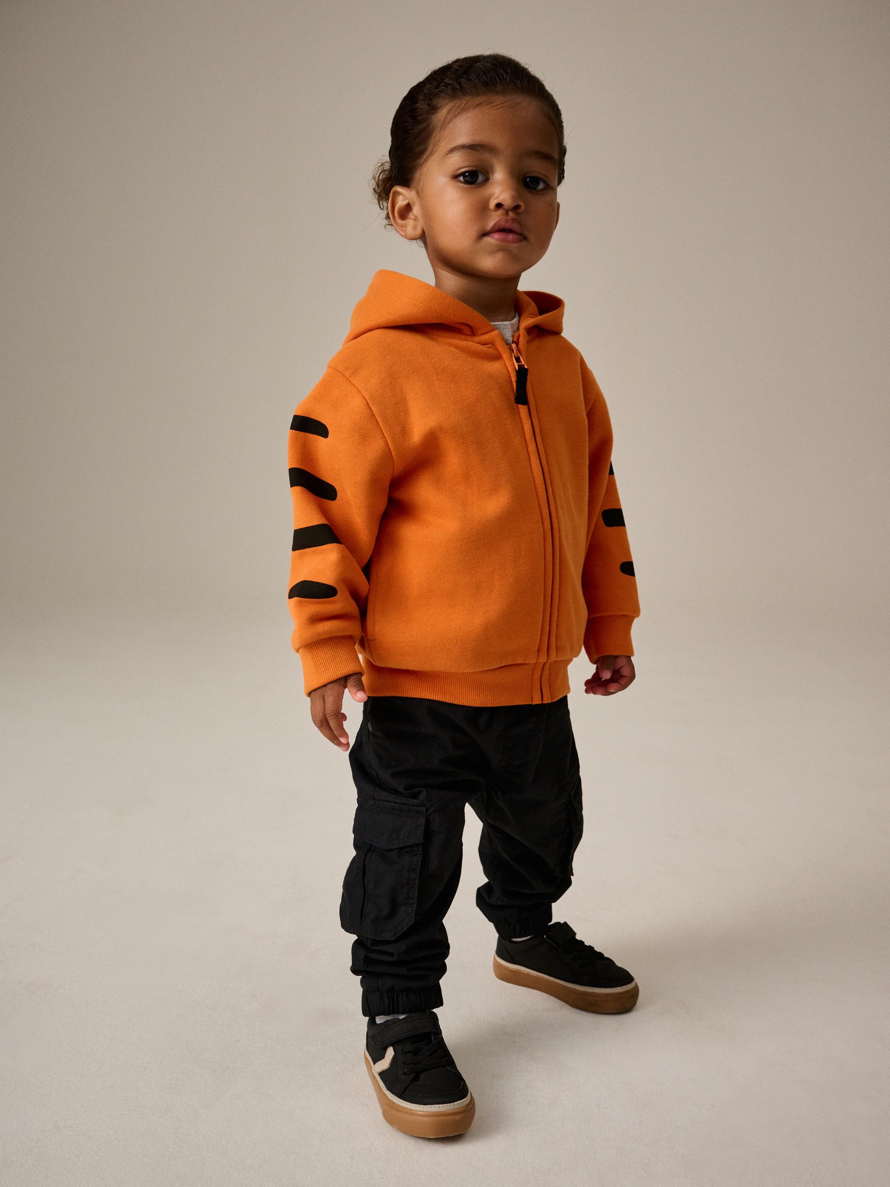 Buy Orange Tiger Character Zip Through Hoodie (3mths-7yrs