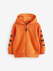 Orange Tiger Character Zip Through Hoodie (3mths-7yrs) - Image 5 of 8