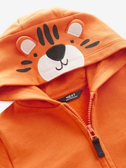Orange Tiger Character Zip Through Hoodie (3mths-7yrs) - Image 7 of 8
