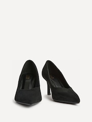 Svart - Linzi Sofia Bred passform V Cut Vamp Pumps - Bild 3 av 5