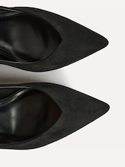 Svart - Linzi Sofia Bred passform V Cut Vamp Pumps - Bild 5 av 5