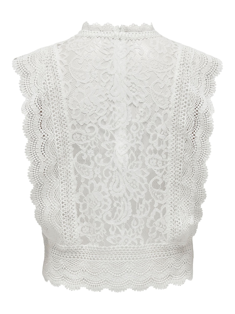 Only Bluse mit Spitze und Rüschen - Bild 5 von 5