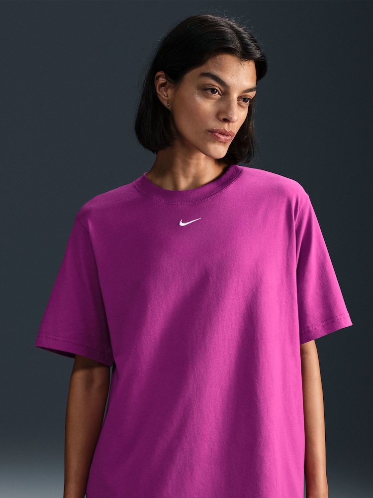 Nike Purple Sportswear Essential T-Shirt - Image 5 of 5