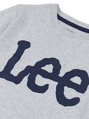 Lee Grey Boys Wobbly Graphic Print 100% Cotton T-Shirt - Image 8 of 8