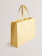 Ted Baker Yellow Allicon Croc Effect Detail Ew Icon Bag - Image 2 of 5