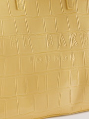 Ted Baker Yellow Allicon Croc Effect Detail Ew Icon Bag - Image 5 of 5