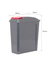 Wham Grey 3 Piece 25L Plastic Recycle Bin - Image 3 of 6