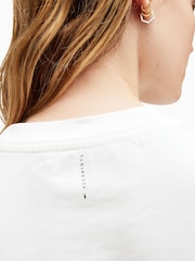 AllSaints White 100% Cotton Lottie T-Shirt - Image 6 of 7