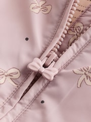 Mauve/Purple Baby Hooded Puffer Coat (0mths-2yrs) - Image 10 of 11
