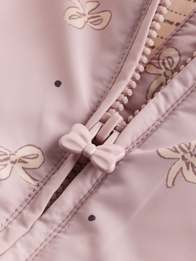 Mauve/Purple Baby Hooded Puffer Coat (0mths-2yrs) - Image 10 of 11