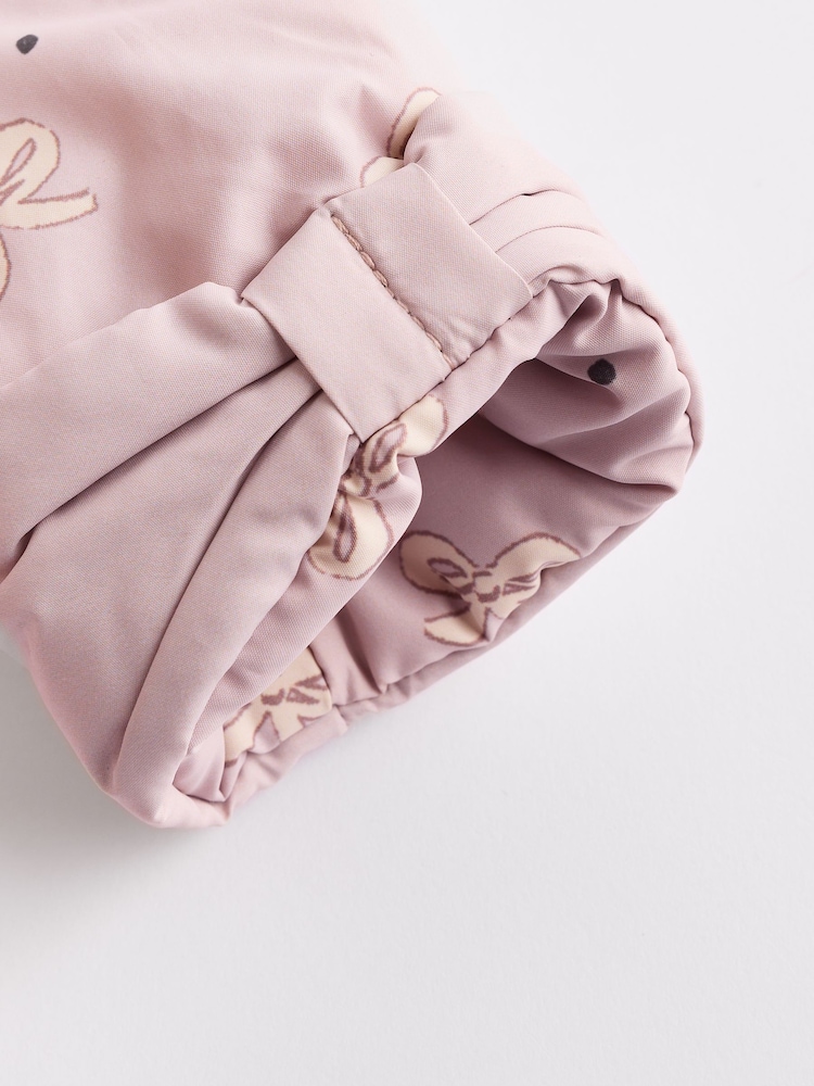 Mauve/Purple Baby Hooded Puffer Coat (0mths-2yrs) - Image 11 of 11