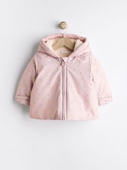 Mauve/Purple Baby Hooded Puffer Coat (0mths-2yrs) - Image 6 of 11