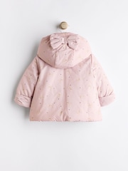 Mauve/Purple Baby Hooded Puffer Coat (0mths-2yrs) - Image 7 of 11