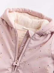Mauve/Purple Baby Hooded Puffer Coat (0mths-2yrs) - Image 9 of 11