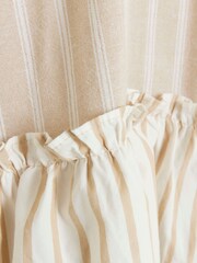 River Island Beige 100% Cotton Asym Detail Linen Shirt Dress - Image 4 of 4