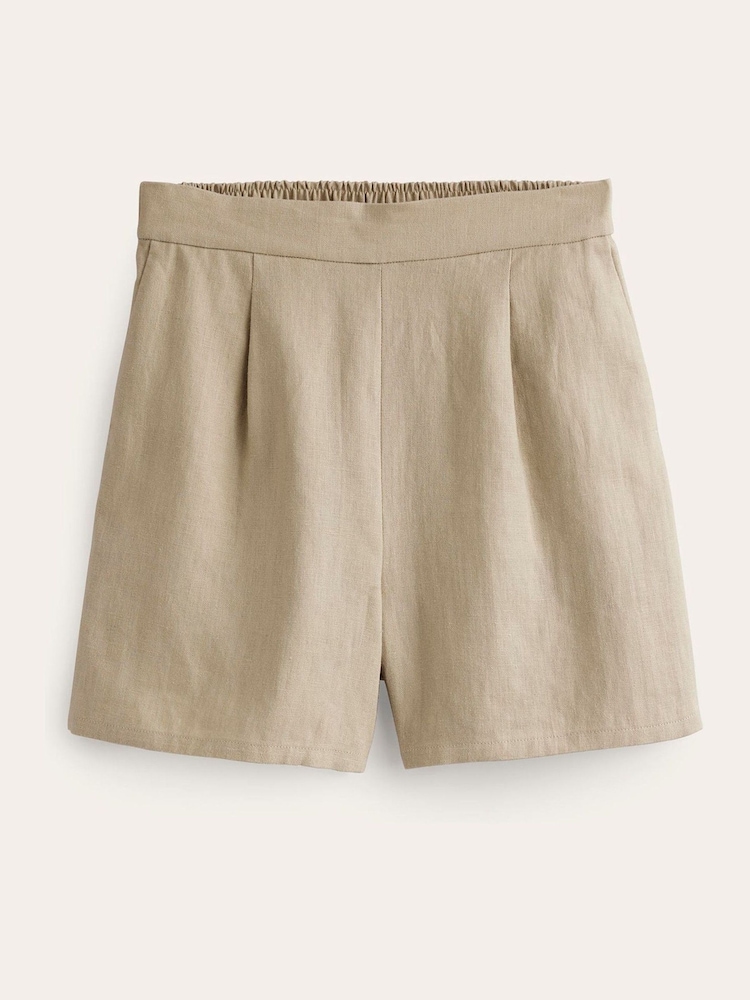 Boden Natural Hampstead 100% Linen Shorts - Image 5 of 5