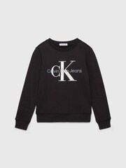 Calvin Klein Black 100% Cotton Monogram T-Shirt - Image 4 of 7