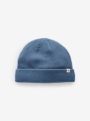 Navy Blue Knitted Baby Beanie Hat (0mths-2yrs) - Image 1 of 9