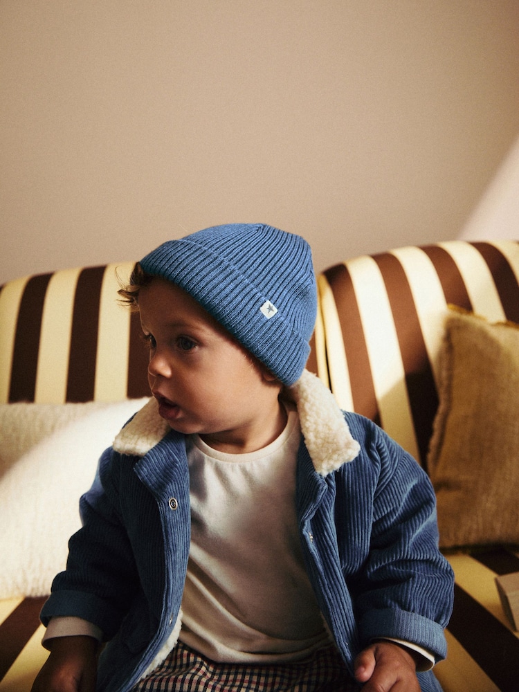 Mornarsko modra - Pleten dojenček čepica klobuki in kape; pokrivala (0mths-2yrs) - Slika 2 iz 9 Mornarsko modra - Pleten dojenček čepica klobuki in kape; pokrivala (0mths-2yrs) - Slika 2 iz 9