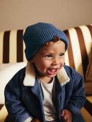 Navy Blue Knitted Baby Beanie Hat (0mths-2yrs) - Image 3 of 9