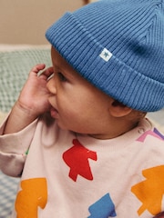 Navy Blue Knitted Baby Beanie Hat (0mths-2yrs) - Image 8 of 9