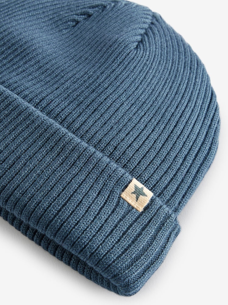 Navy Blue Knitted Baby Beanie Hat (0mths-2yrs) - Image 9 of 9