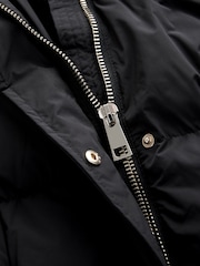 Sort - Longline Waisted Vandafvisende Med hætte Polstrede frakker - Image 7 of 8