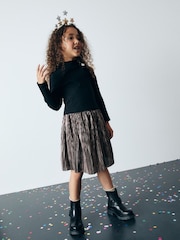 Gold Metallic Skirt (3-16yrs) - Image 1 of 2