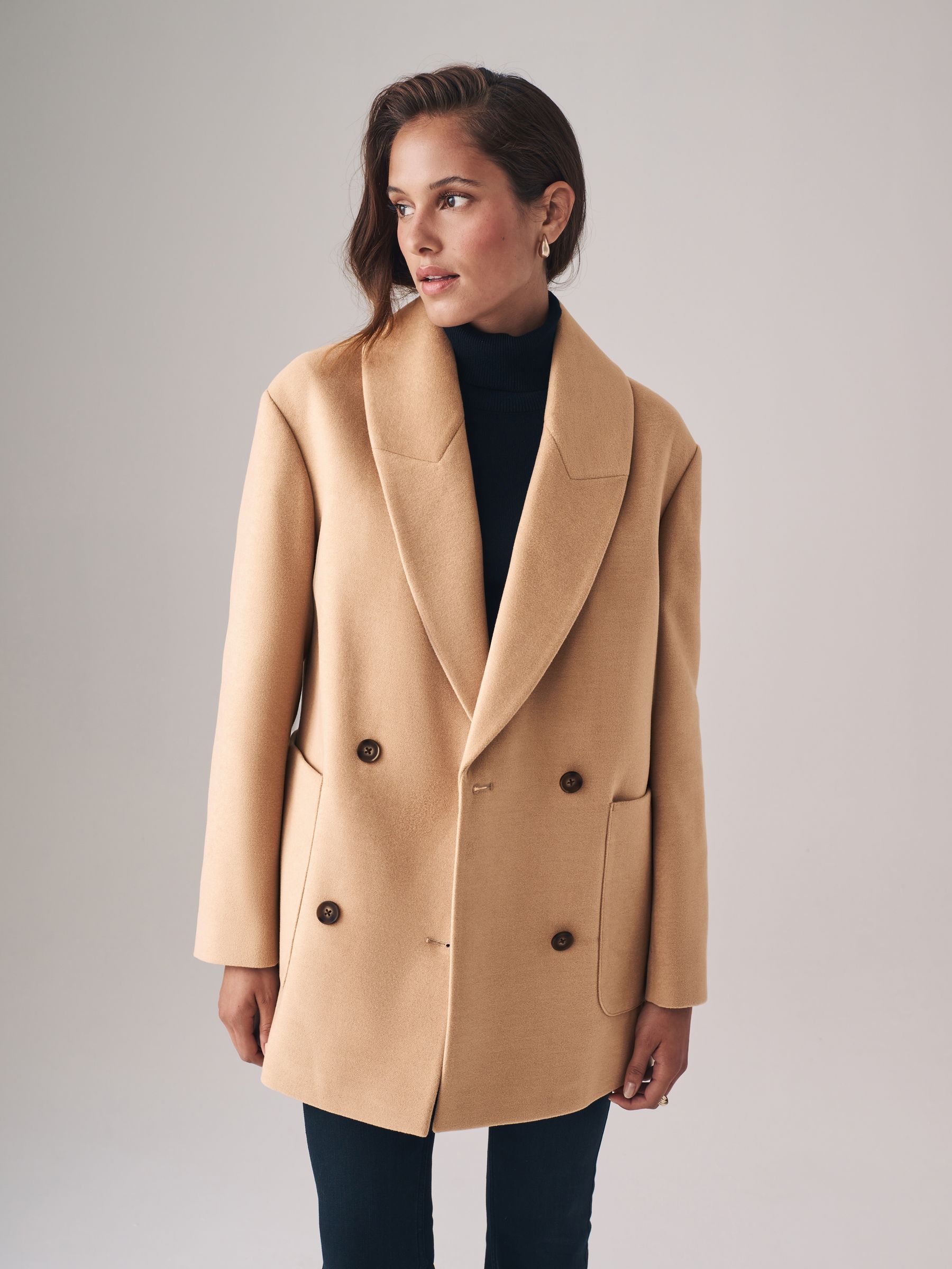 Short blazer coat cheap