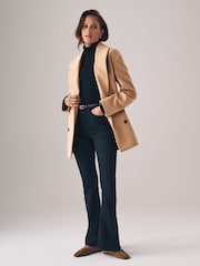 The Set Camel Double Breasted Short Blazer Coat - Image 2 of 7