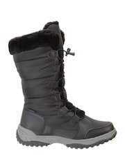 Botas de senderismo de mujer para la nieve con caña alta y diseño de copos de nieve de Mountain Warehouse - Imagen 2 de 5