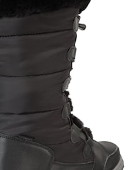 Botas de senderismo de mujer para la nieve con caña alta y diseño de copos de nieve de Mountain Warehouse - Imagen 4 de 5