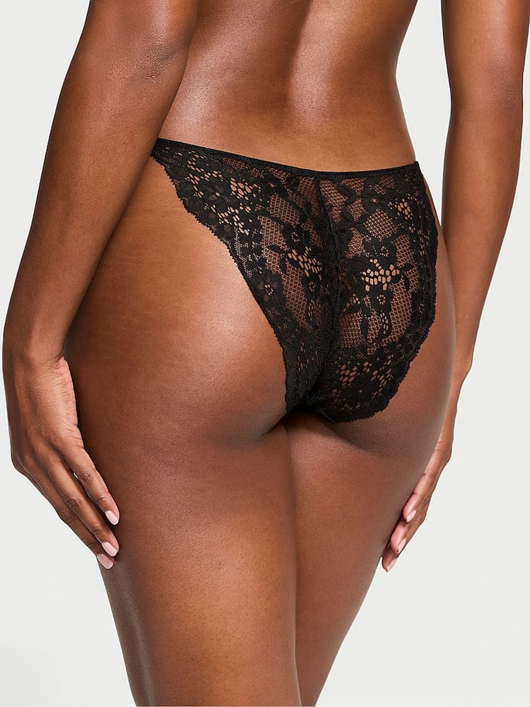 Victoria's Secret Black Bikini Lace Knickers - Image 2 of 3