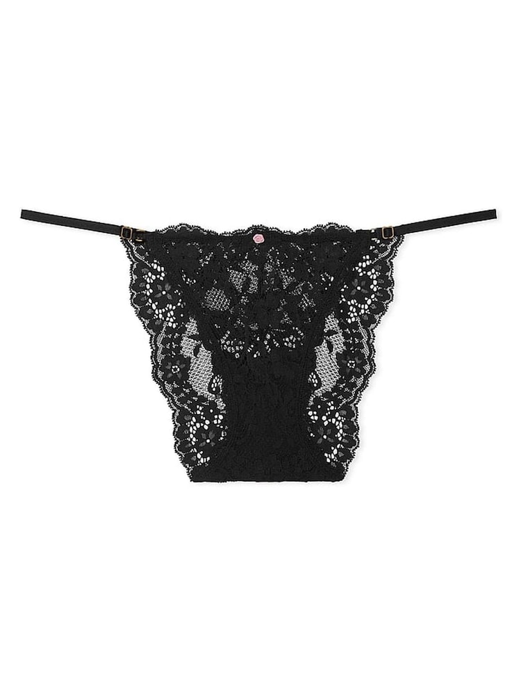 Victoria's Secret Black Bikini Lace Knickers - Image 3 of 3